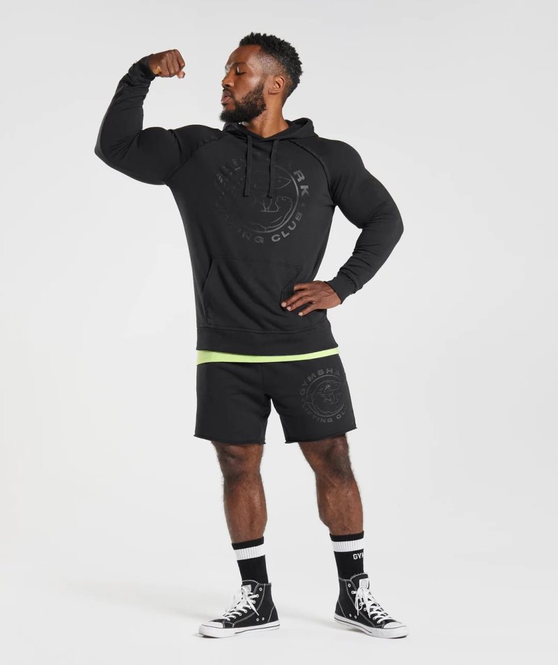 Men's Gymshark Legacy Hoodie Black | NZ 6IXOFE